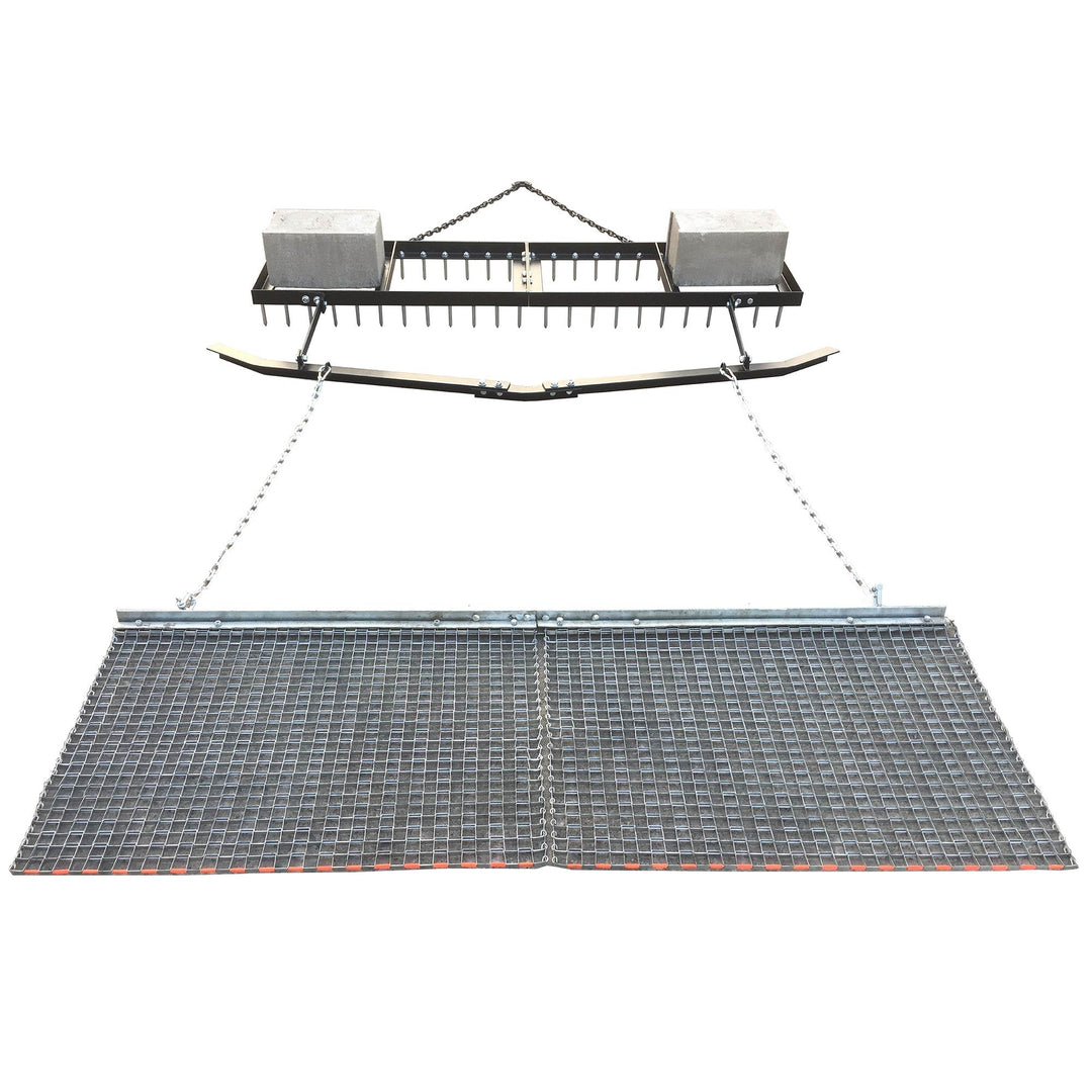 Yard Tuff 6' Spike Drag with Leveling Bar and Drag Mat for ATV/UTVs (Open Box)