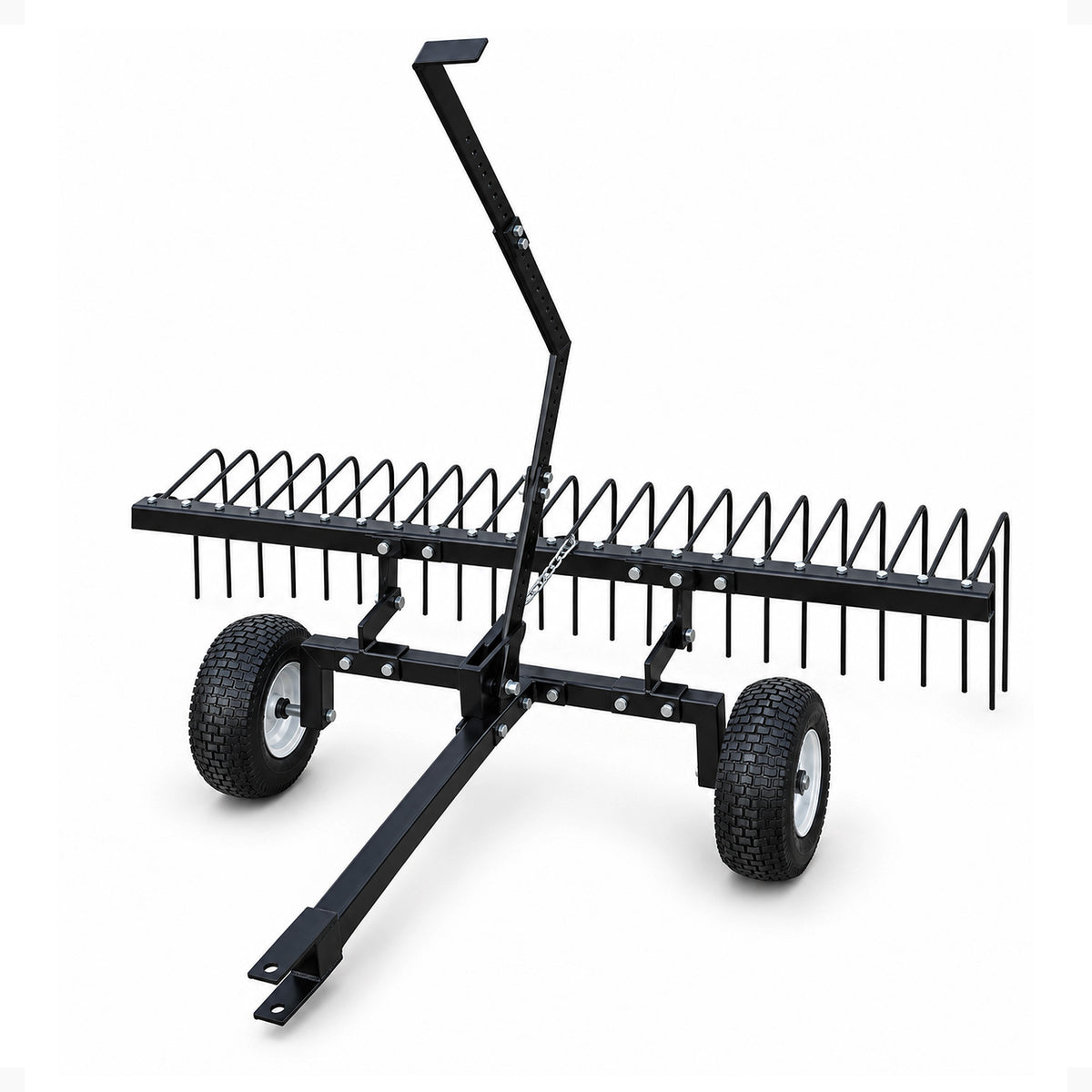 Yard Tuff 60" Pine Straw Outdoor Garden Rake for ATV, UTV, or Utility Tractor (Refurbished)