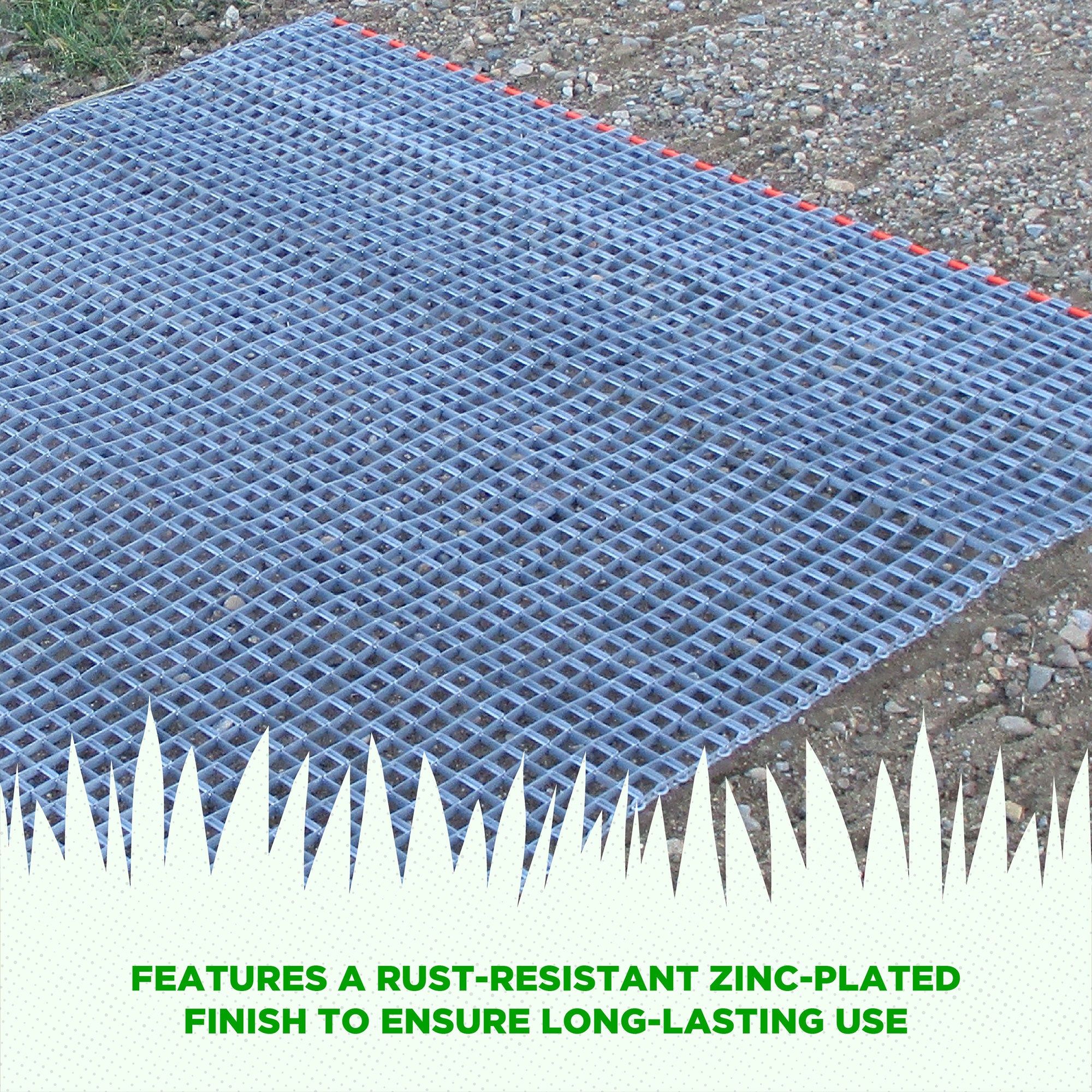Yard Tuff ATV/UTV 3' x 3' Zinc Plated Field Surface Leveling Drag Mat (Open Box) - VMInnovations