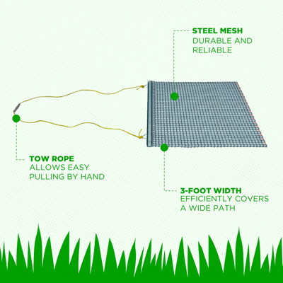 Yard Tuff ATV/UTV 3' x 3' Zinc Plated Field Surface Leveling Drag Mat (Used)