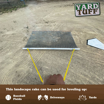 Yard Tuff ATV/UTV 5' x 3' Zinc Plated Field Surface Leveling Drag Mat (Open Box) - VMInnovations