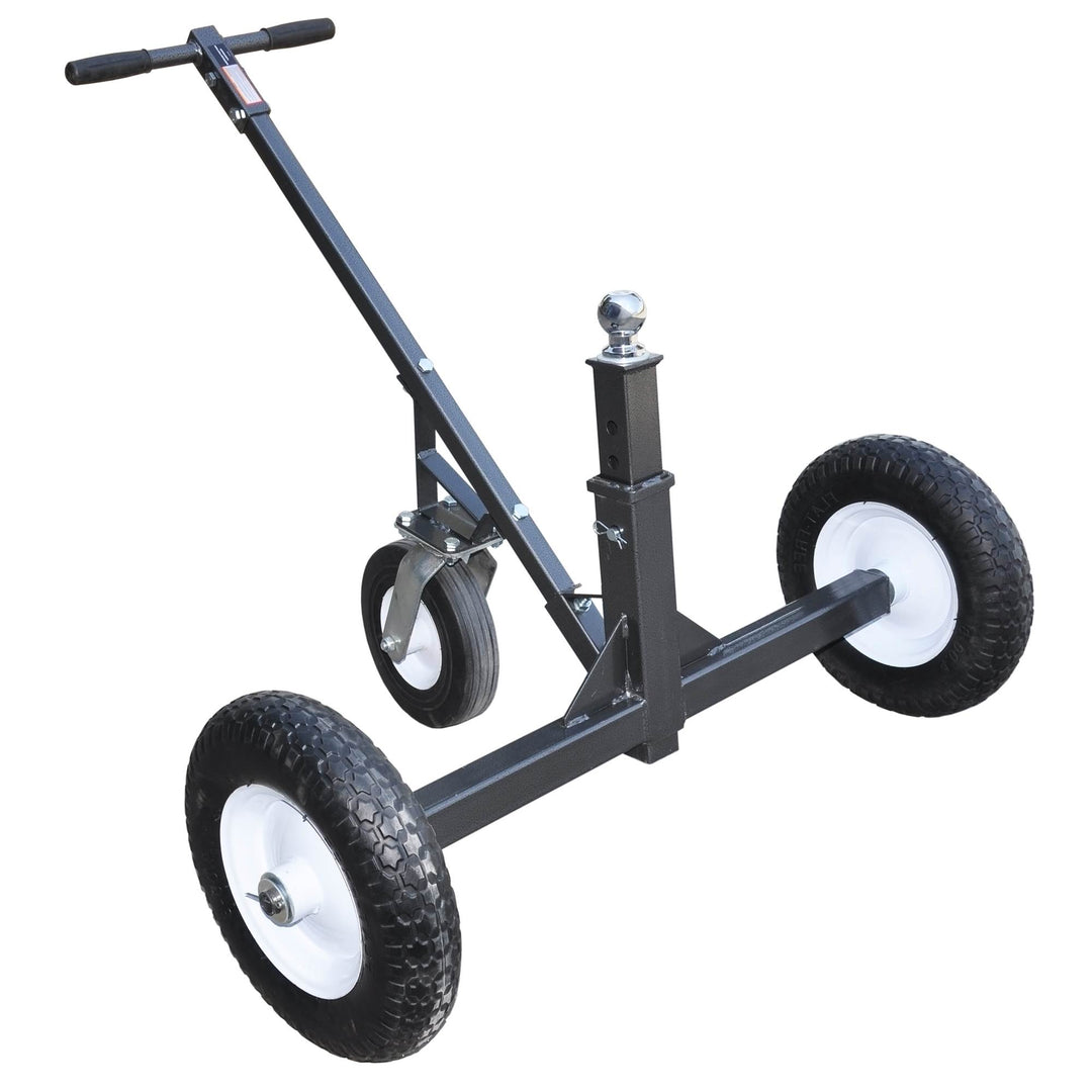 Tow Tuff Adjustable Steel 1000 lb Heavy Duty Trailer Dolly w/ Caster (Open Box)