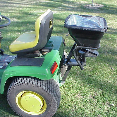 Field Tuff 12V Lawn Tractor 80 Pound Capacity Grass, Seed, Fertilizer Spreader - VMInnovations