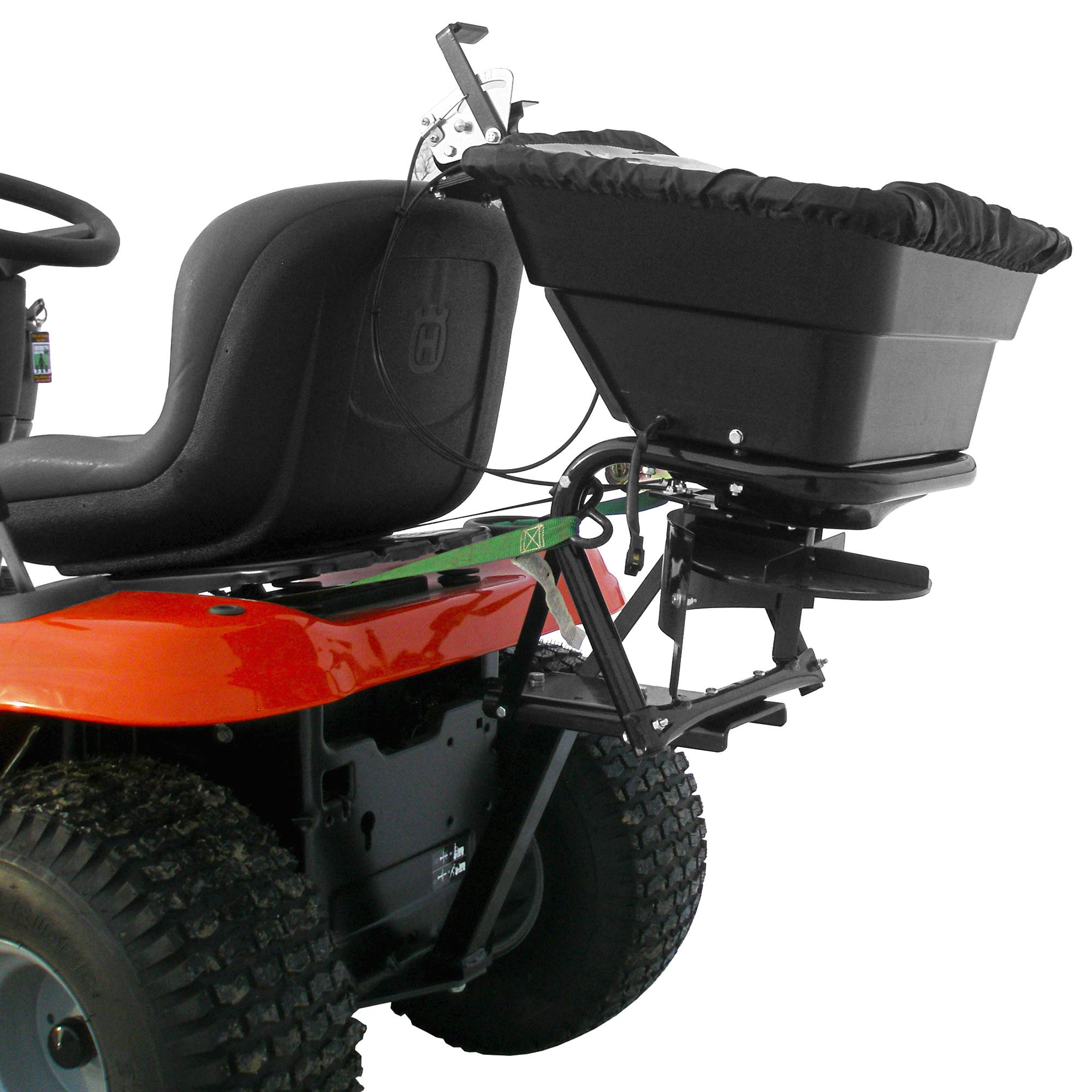 Field Tuff 12V Lawn Tractor 80lb Capacity Seed & Fertilizer Spreader (Open Box) - VMInnovations
