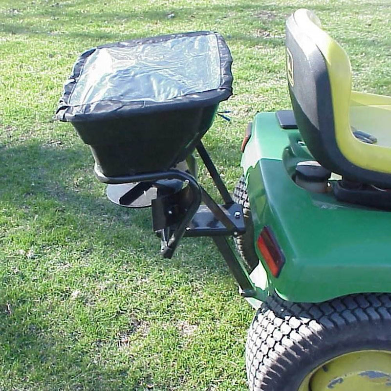 Field Tuff 12V Lawn Tractor 80 Pound Capacity Grass, Seed, Fertilizer Spreader - VMInnovations