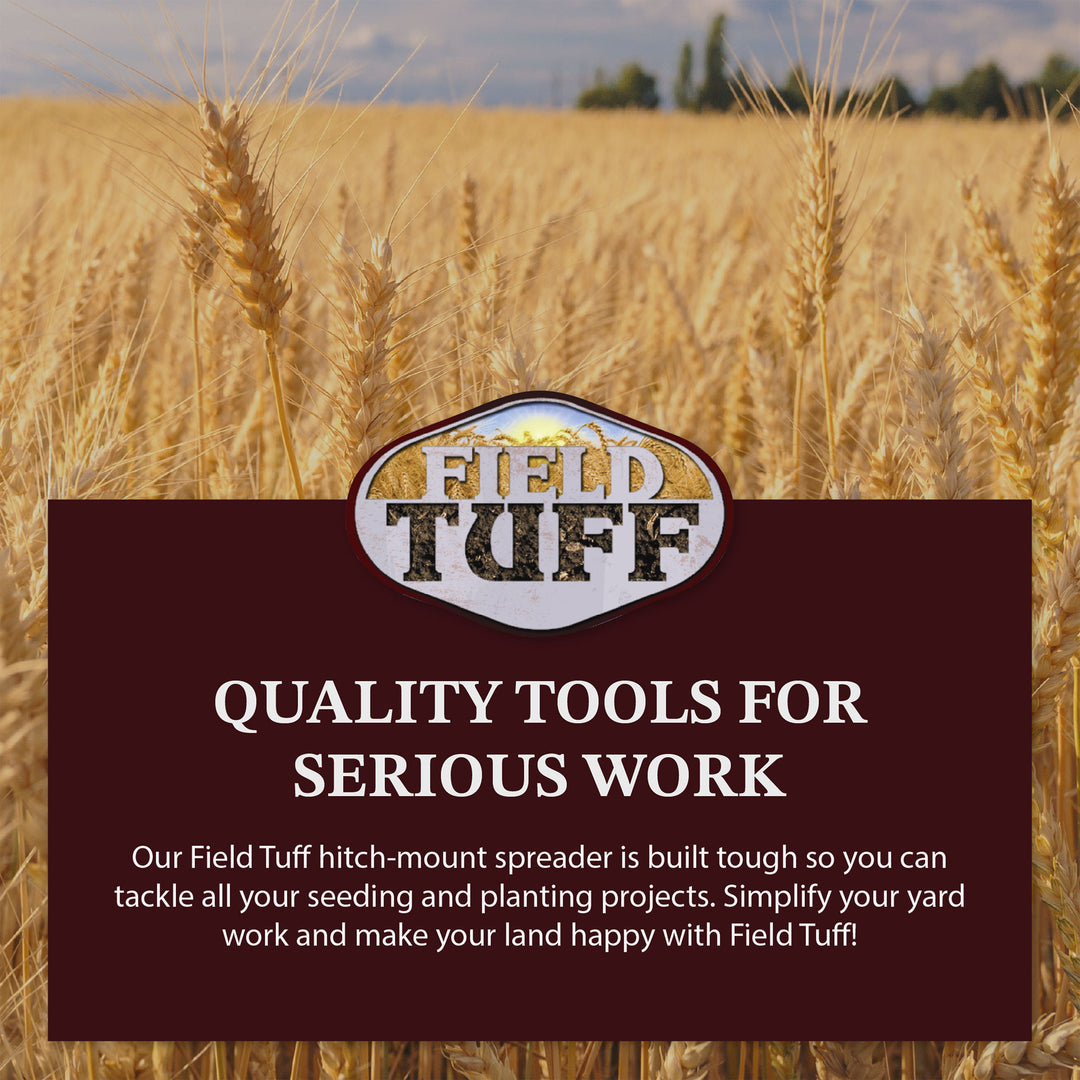 Field Tuff 12V ATV Hitch Mount Receiver 125 lb Fertilizer Spreader (Open Box) - VMInnovations