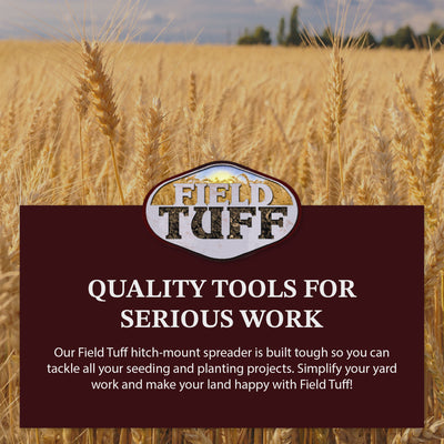 Field Tuff 12V ATV Hitch Mount Receiver 125 lb Fertilizer Spreader (Open Box) - VMInnovations