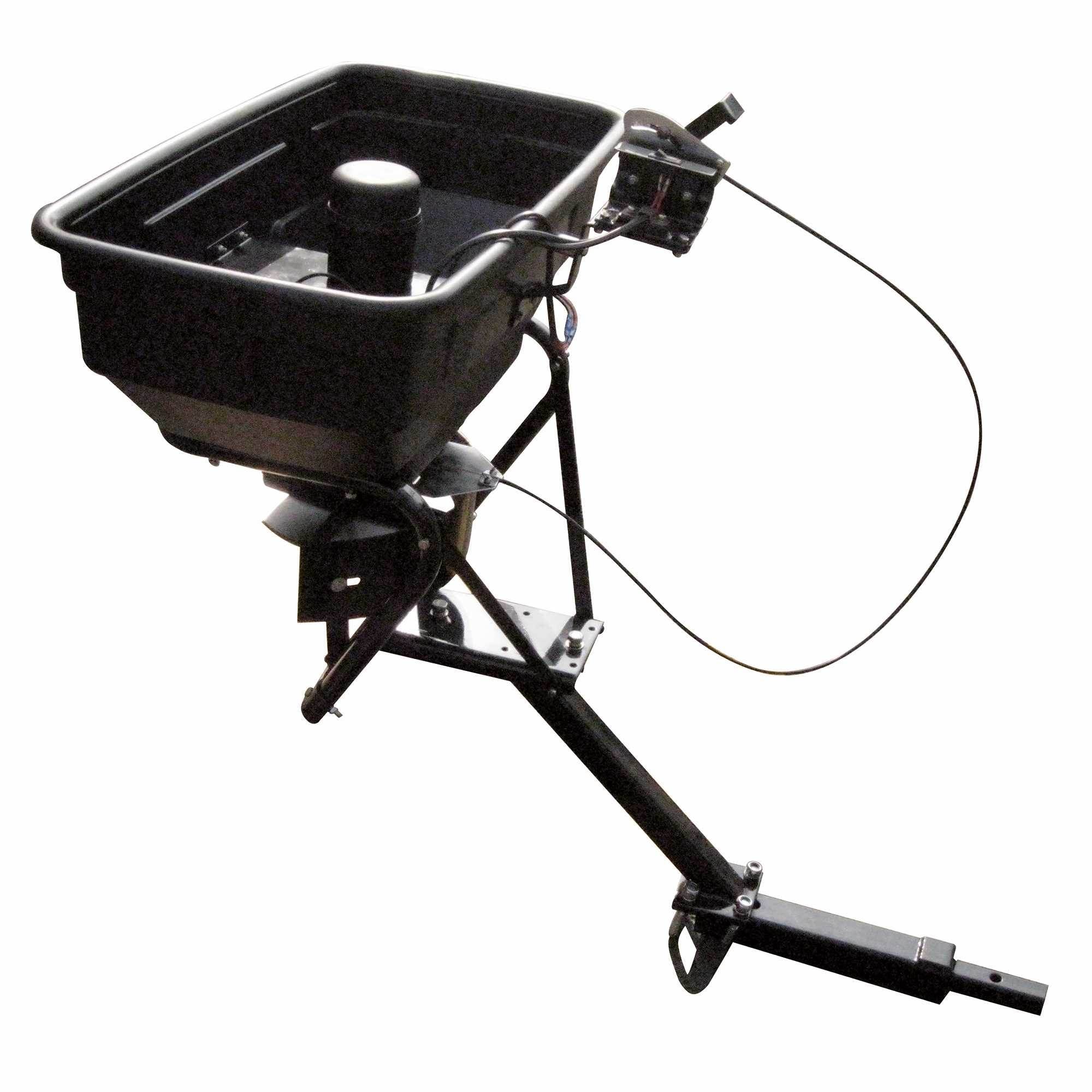 Field Tuff 12V ATV Hitch Mount Receiver 125 lb Fertilizer Spreader (Open Box) - VMInnovations