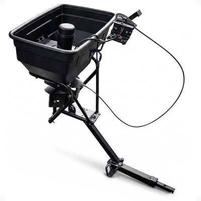 Field Tuff 12V ATV Hitch Mount Receiver Grass, Seed, Fertilizer Spreader (Used)