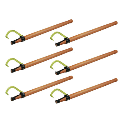 Timber Tuff TMW-30 4ft Wood Handle Logging Rolling Forestry Cant Hook (6 Pack)