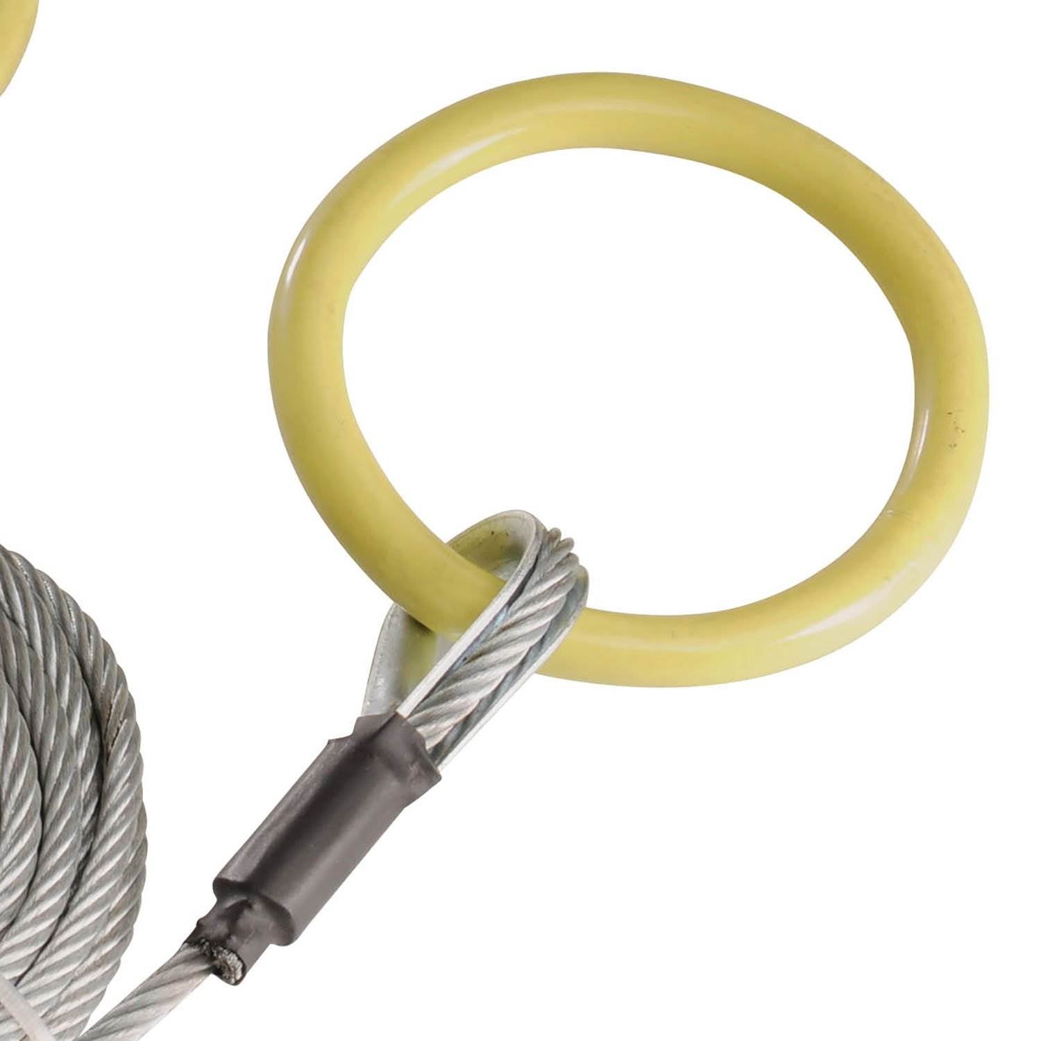 Timber Tuff TMW-38 10ft ATV UTV Log Lumber Choker Cable with Tow Rings (4 Pack)