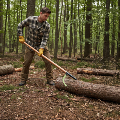 Timber Tuff TMW-01 4 Foot Wood Handle Logging Forestry Log Rolling Peavey Hook