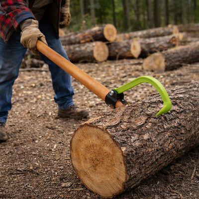 Timber Tuff TMW-30 4 Ft. Wood Handle Logging Forestry Log Rolling Cant Hook Tool