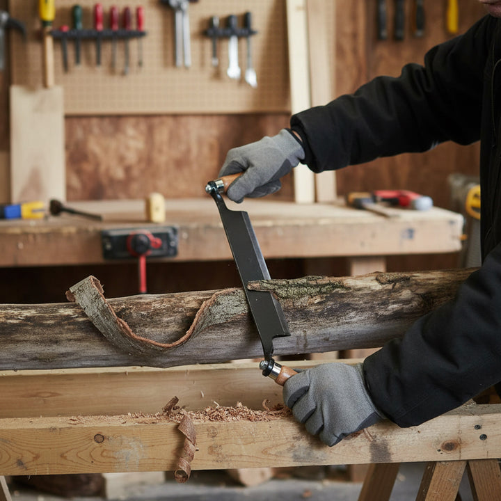 Timber Tuff 8" Straight Wood Blade Draw Shave Knife Woodworking Tool (Open Box) - VMInnovations