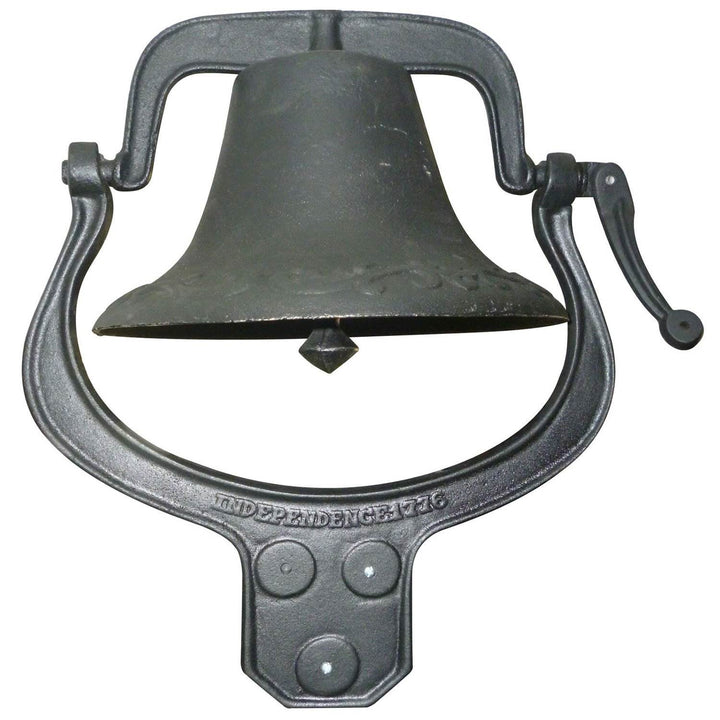 Yard Tuff Large Decorative Collectible Cast Iron Farm Dinner Bell (Open Box) - VMInnovations
