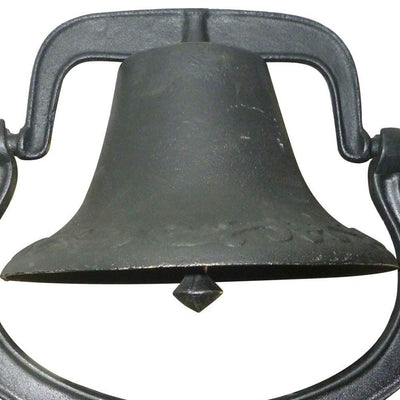 Yard Tuff YTF-22LB Large Decorative Cast Iron Metal Farm Dinner Bell (Open Box)