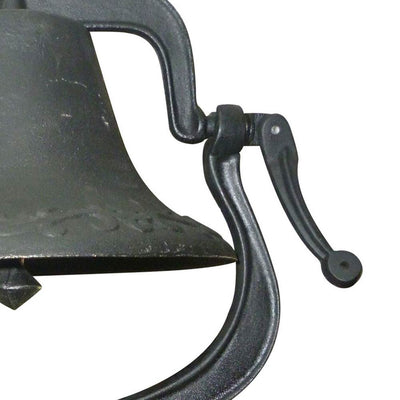 Yard Tuff YTF-22LB Large Decorative Cast Iron Metal Farm Dinner Bell (Open Box)