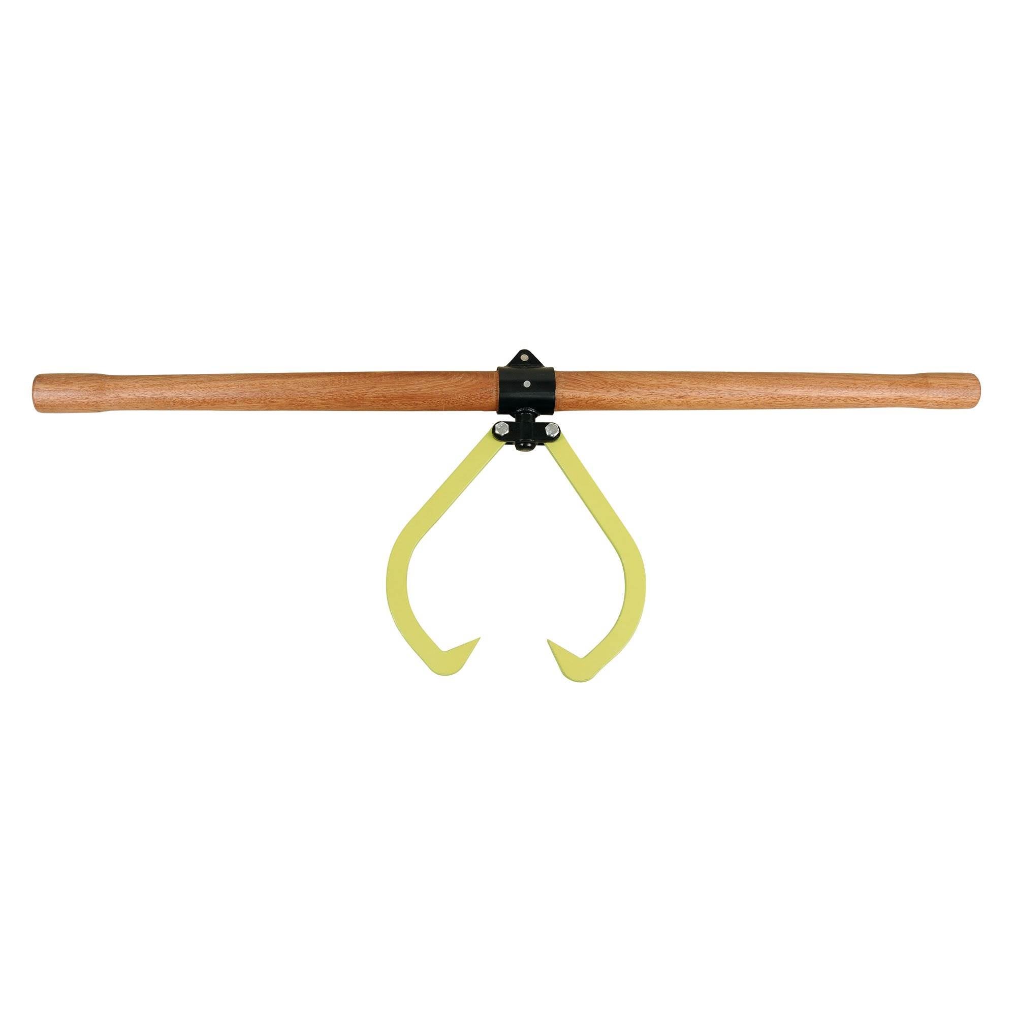 Timber Tuff 4 Foot Wood Handle 2 Person Logging Firewood Grapple Log Carrier - VMInnovations