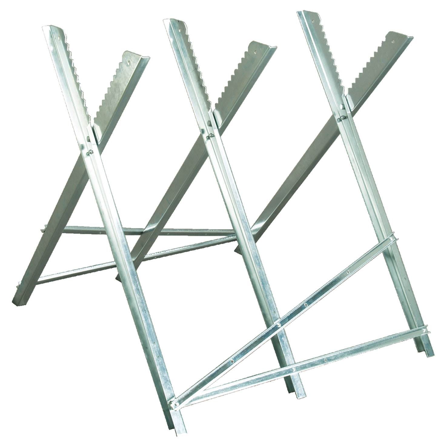 Timber Tuff TMW-10 Portable Adjustable Lumber Log Holder Sawhorse Stand (6 Pack) - VMInnovations