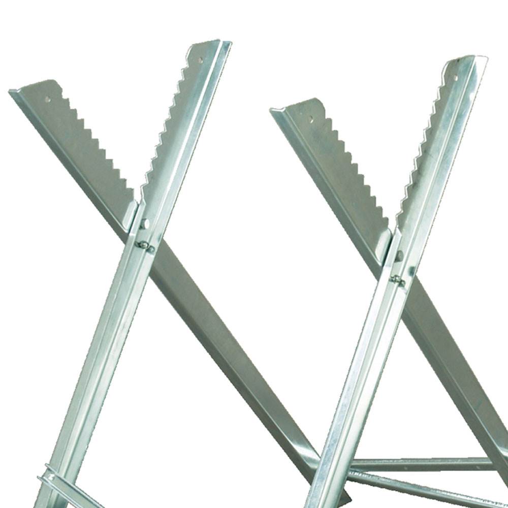 Timber Tuff TMW-10 Portable Adjustable Lumber Log Holder Logging Saw Horse Stand
