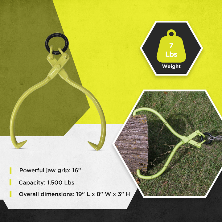 Timber Tuff TMW-14 16 Inch 1500 Pound Forestry Logging Lifting Skidding Tongs - VMInnovations