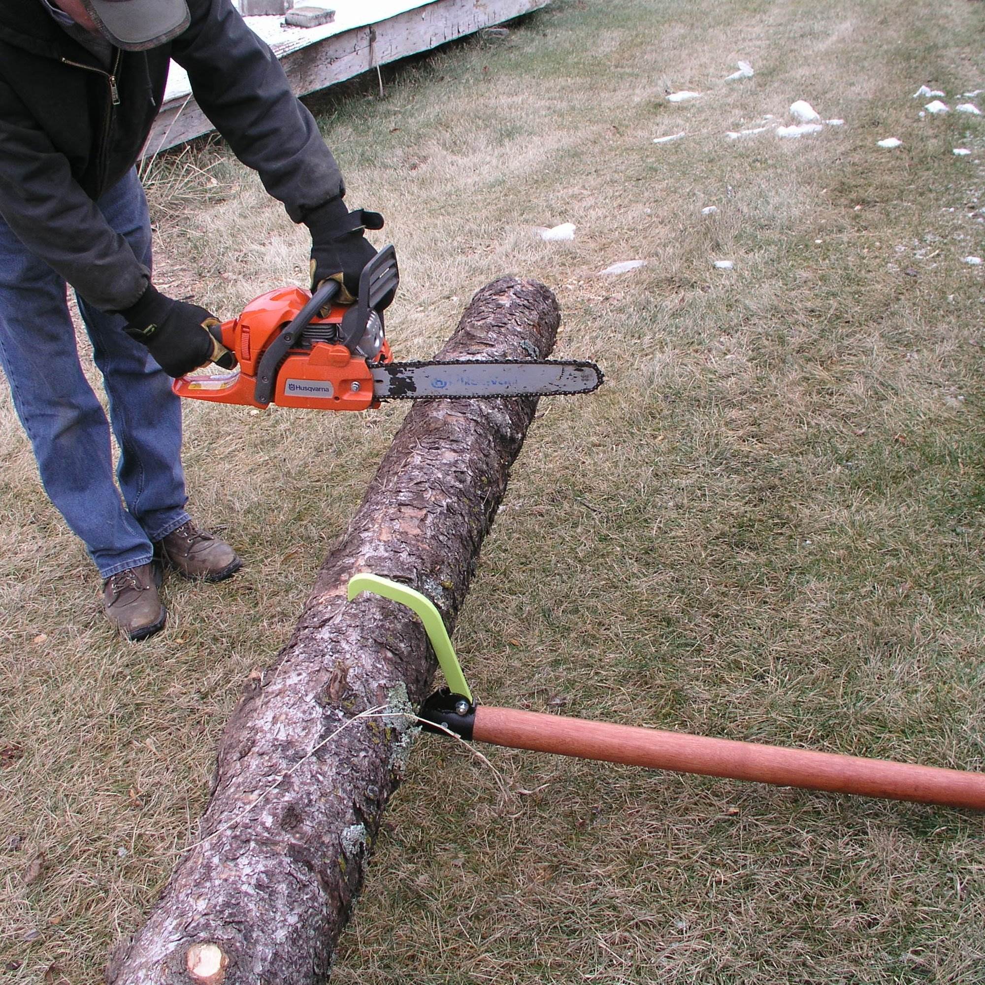 Timber Tuff Wooden Handle Adjustable Log Cutting Timberjack Tool (Open Box)