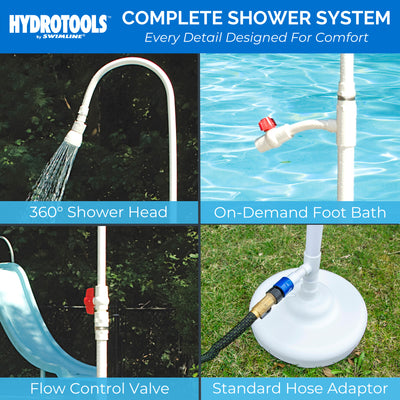 HydroTools 89031 Pool Spa Poolside PVC Hose Hookup Shower Ball Valve (Open Box)