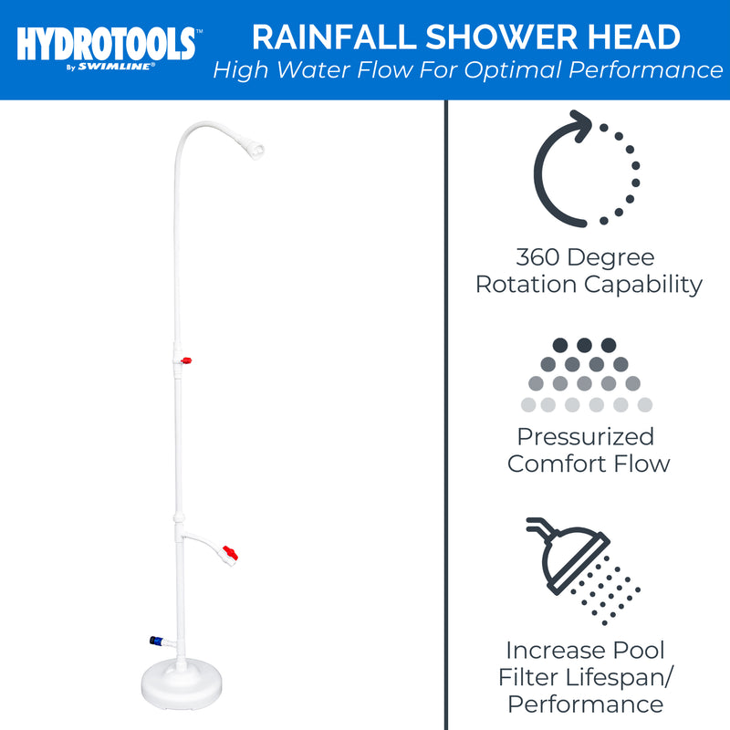 HydroTools 89031 Pool Spa Poolside PVC Hose Hookup Shower Ball Valve (Open Box)