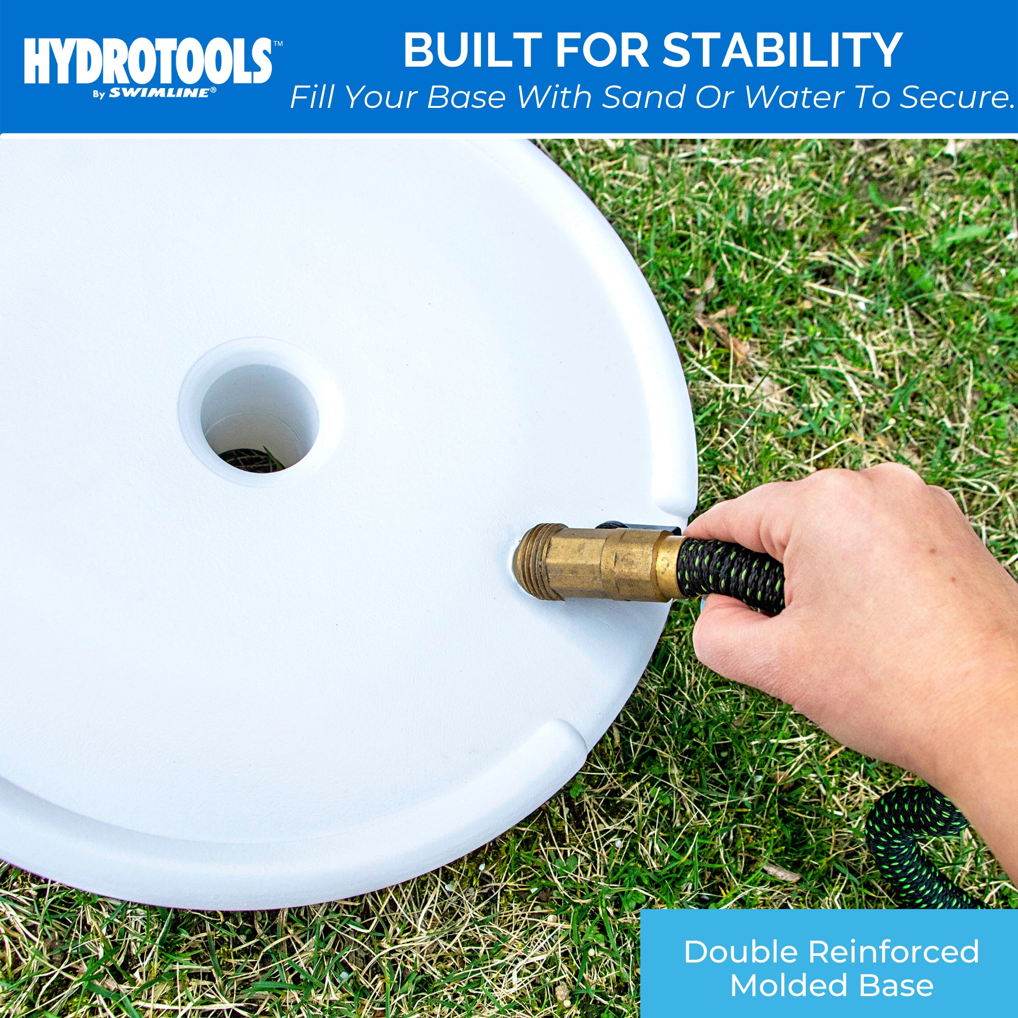 HydroTools 89031 Pool Spa Poolside PVC Hose Hookup Shower Ball Valve (Open Box) - VMInnovations