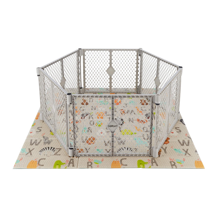 Toddleroo by North States Superyard Folding ABC Baby Toddler Play Mat (Open Box)