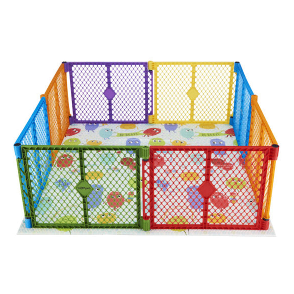 Toddleroo by North States 71 Inch Superyard Folding Friends Play Mat (Open Box) - VMInnovations
