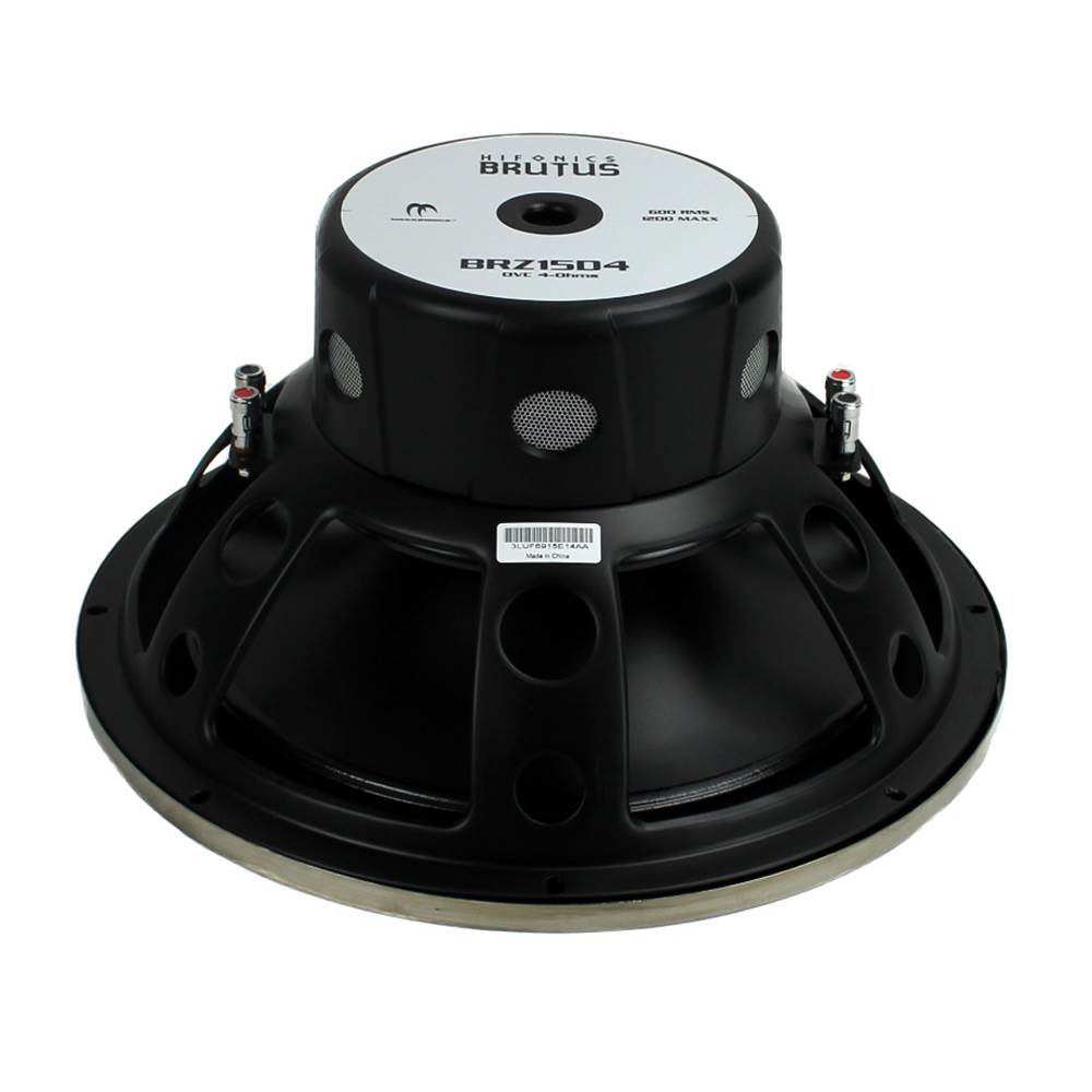 Hifonics Brutus 1200W DVC Subwoofer (Pair) + 6000W Amp + Wiring Kit + Enclosure