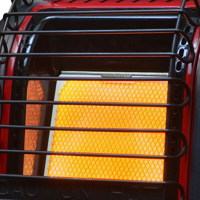 Mr. Heater MH12B 12000 BTU Red Hunting Buddy Portable Propane Gas Heater w/ Fan