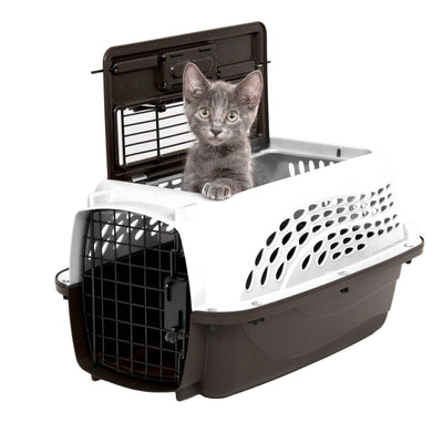 Petmate Plastic 2 Door Top Load Small Dog or Cat Kennel Crate Travel Pet Carrier