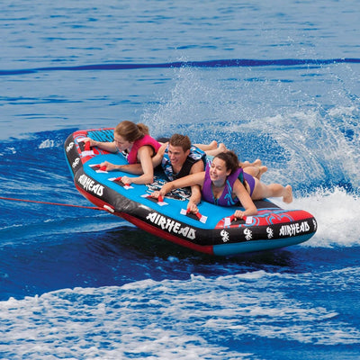 Airhead Griffin 3 Person Inflatable Winged Shaped Water Boating Towable Tube
