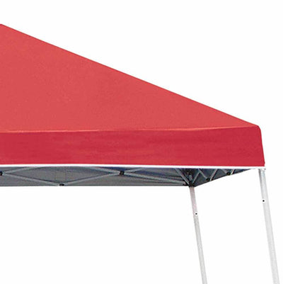 Z-Shade 10 x 10 Foot Push Button Lock Angled Leg Instant Shade Canopy Tent, Red