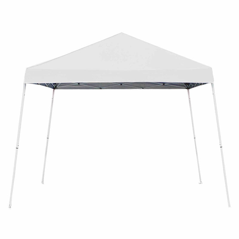 Z-Shade 10x10 Foot Push Button Angled Leg Instant Shade Canopy Tent White (Used)