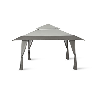 Z-Shade 13 x 13 Foot Instant Gazebo Outdoor Canopy Patio Shelter Tent, Gray