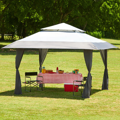 Z-Shade 13 x 13 Foot Instant Gazebo Outdoor Canopy Patio Shelter Tent, Gray