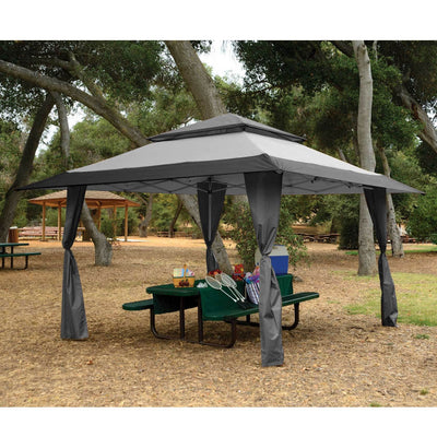 Z-Shade 13 x 13 Foot Instant Gazebo Outdoor Canopy Patio Shelter, Gray(Open Box)