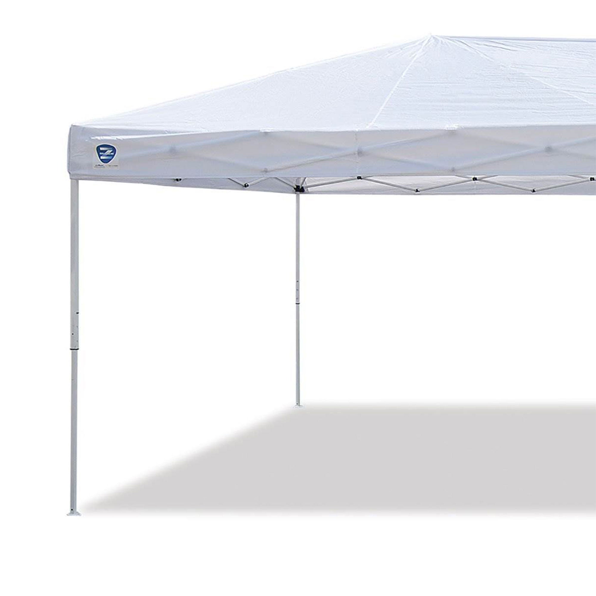 Z-Shade 20 x 10 Foot Everest Instant Canopy Camping Outdoor Patio Shelter, White