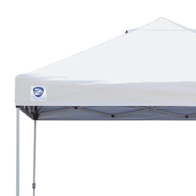 Z-Shade 10' x 10' Peak Straight Leg Portable Instant Shade Outdoor Canopy, White