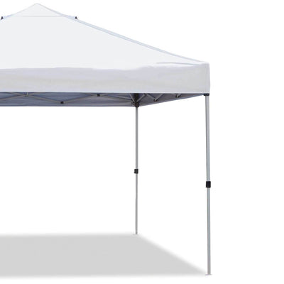 Z-Shade 10' x 10' Peak Straight Leg Instant Shade Canopy, White (Open Box)