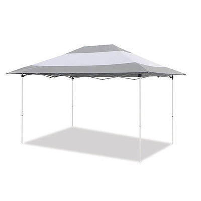 Z-Shade 14 x 10 Foot Prestige Instant Shade Outdoor Canopy Shelter, Grey & White - VMInnovations