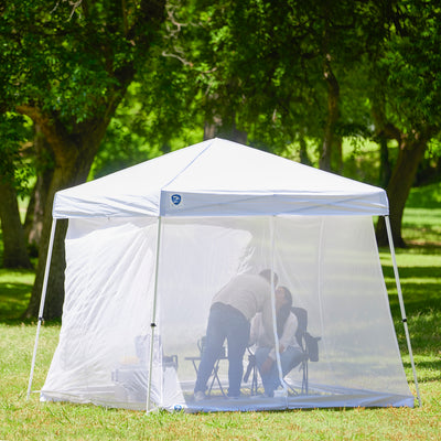 Z-Shade 10 Ft Screenroom Patio Shelter, Blue (Canopy Not Included) (Open Box)