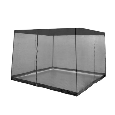 Z-Shade 10' x 10' Screenroom Shade Attachment for 13' x 13' Gazebo Tent, Black