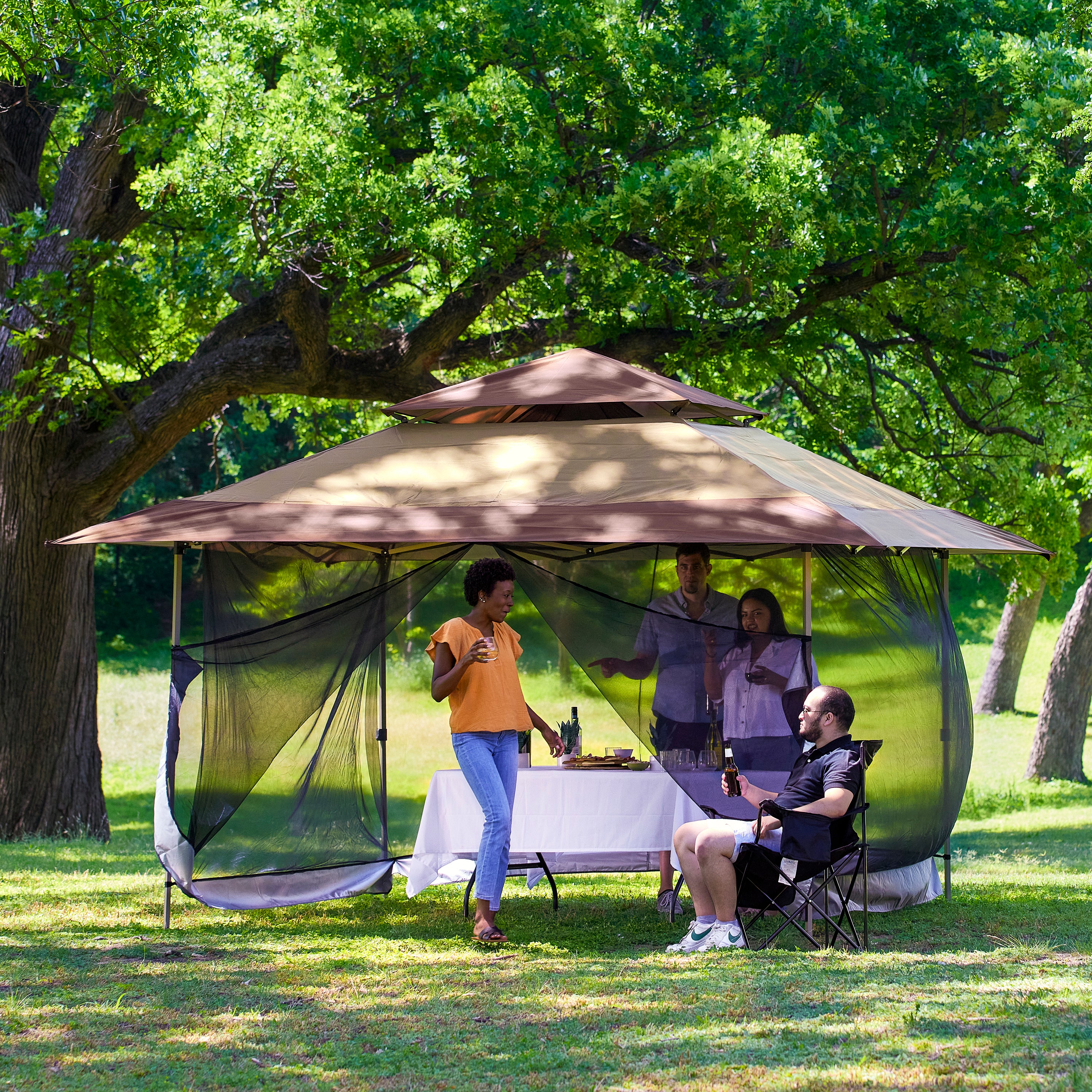 Z-Shade Bug Screen For 10' Outdoor Gazebo Screenroom (Screen Only) (Used) - VMInnovations