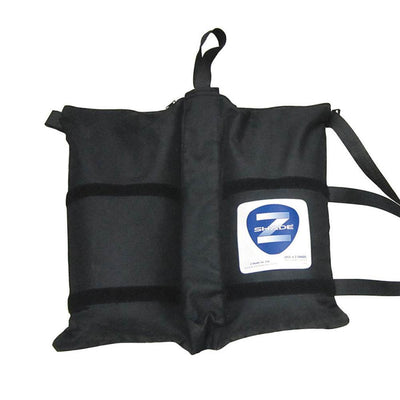 Z-Shade 10 x 10 Foot Pop Up Canopy Tent, White & Leg Wrap Weight Bags, Set of 4