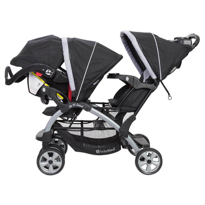 Baby Trend Sit N Stand Infant/Toddler Tandem Double Stroller, Stormy (Used) - VMInnovations