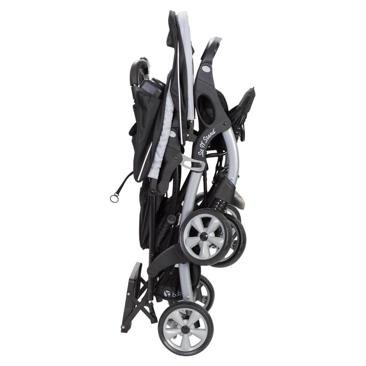 Baby Trend Sit-N-Stand Twin Tandem 2-Seat Double Stroller, Stormy (Open Box)